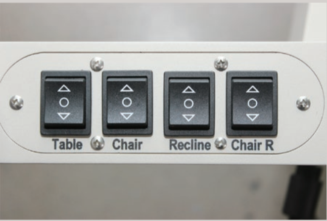 Chair and Stand combo ESC-2000 control buttons on the stand arm